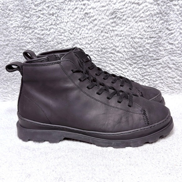 Camper Brutus Mens Size 9.5 Ankle Boots Black Nubuck Leather Side Zip main image 6